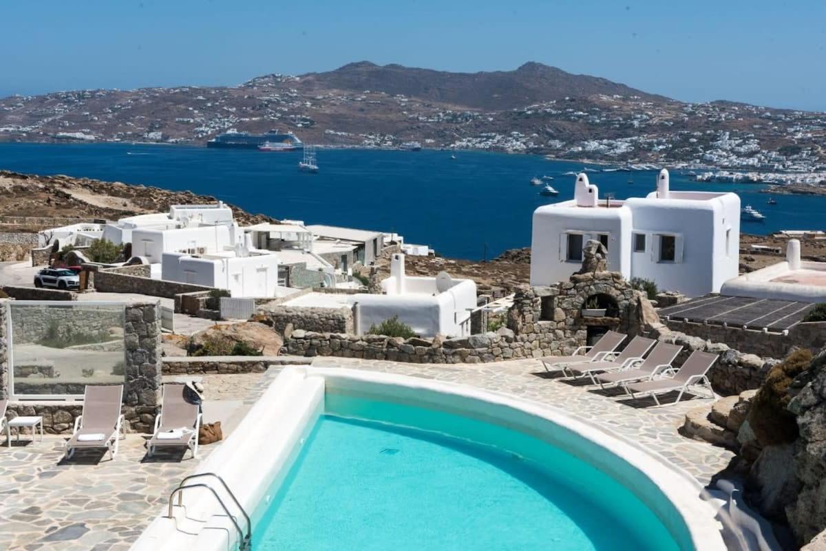 Gorgeous W Ocean Views And Shared Pools Villa Ornos (Mykonos)